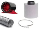 Zestaw wentylacyjny AXIAL-QUIET Fi 125mm -197m3h - SUPER CICHY !
