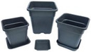 Donica plastikowa kwadratowa 25L + podstawka
