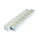 Kostka z wełny mineralnej 7,5x7,5x6,5cm 1szt z otworem fi40mm