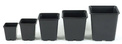 Doniczka plastikowa kwadratowa 1L - 11x11xH12cm - 100szt