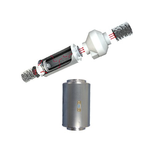 Filtr węglowy Can IN-Line stalowy Ø 125mm 425m3/h