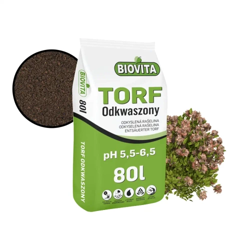 Biovita torf ogrodniczy odkwaszony 80L