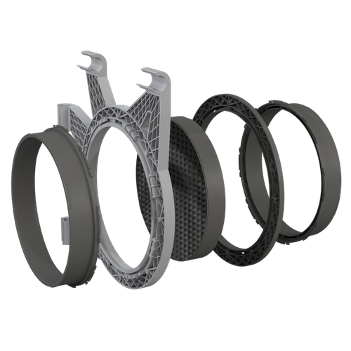 Kołnierz kanałowy do Growbox Dark Room - rurka 25mm