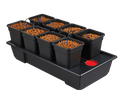 System hydroponiczny na 8 roślin / donice 11L Wilma Small Wide 120x60x20cm / 85L