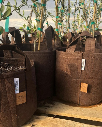 Doniczka okrągła materiałowa z uchwytem Root Pouch