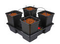 System hydroponiczny na 4 rośliny / donice 25L WILMA XL 90x90xH22cm / 150L