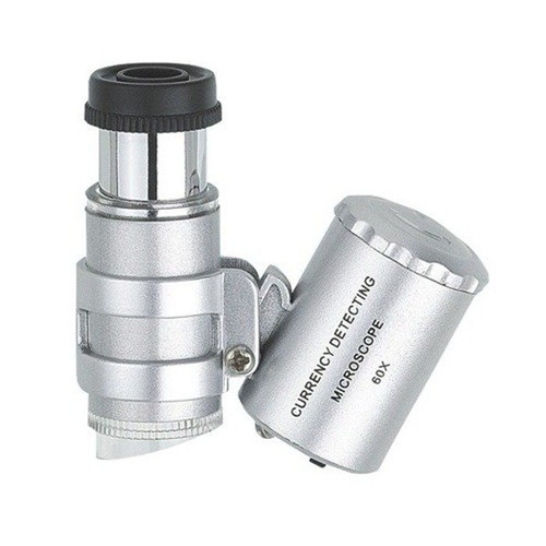 Mikroskop kieszonkowy z podświeleniem LED x60