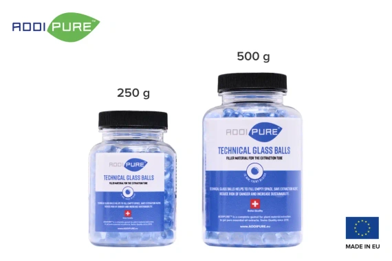ADDIPURE kulki szklane techniczne – wypełnienie do ekstrakcji 250g