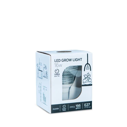 Żarówka LED 16W - 4000K, E27 Grow Light 