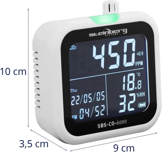 Elektr.monitor CO2 pomiar ciągły - Hydrofarm Autopilot Apcem
