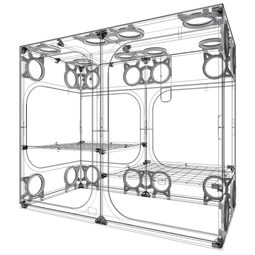 Kołnierz kanałowy do Growbox Dark Room - rurka 25mm