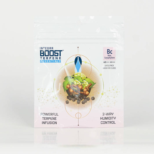 Regulator wilgotności z terpenami- Integra Boost Beta Cariophylene 62% 67g - uwalnia pochłania wilgoć na ok. 453g suszu