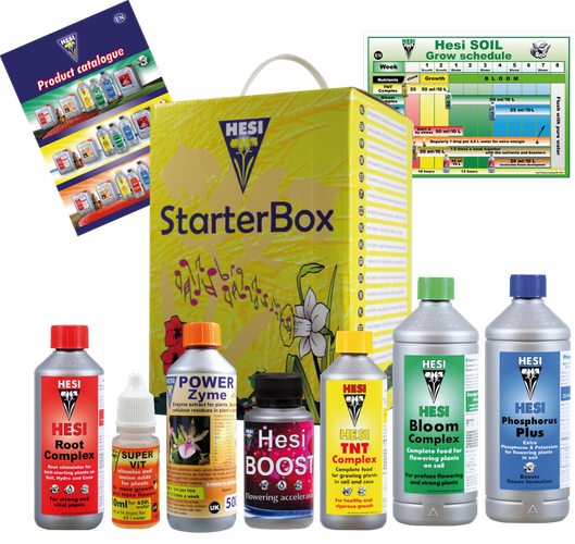 StarterBox Hesi.Kompletny zestaw nawozów do gleby