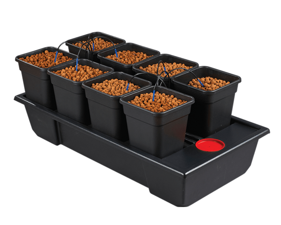 System hydroponiczny na 8 roślin / donice 11L Wilma Small Wide 120x60x20cm / 85L