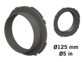 Króciec wentylacyjny Ø 125mm do kołnierza wentylacyjnego 