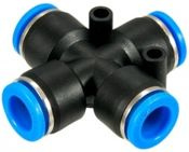 Złączka do wężyka czwórnik X 6mm