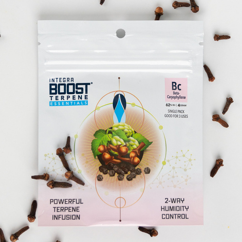 Regulator wilgotności z terpenami- Integra Boost Beta Cariophylene 62% 67g - uwalnia pochłania wilgoć na ok. 453g suszu