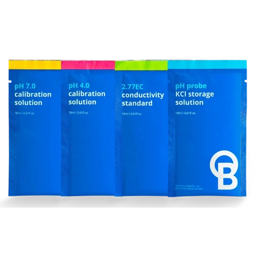 Bluelab MIX 30 fluidów pH4 pH7 KCL i EC do kalibracji oraz przechowywania mierników 18ml 