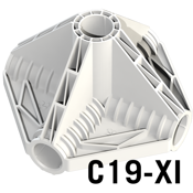 Łącznik rurek do boxa typu "XI" Ø 19mm C19-XI