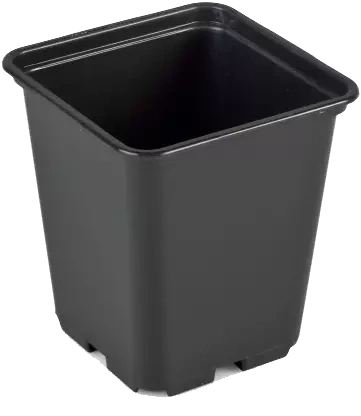 Doniczka plastikowa kwadratowa 0,25L - 7x7xH8cm - 100szt
