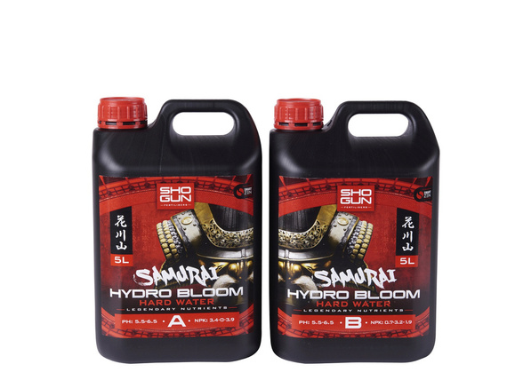 Shogun Samurai Hydro Bloom woda miękka - odżywka mineralna dla roślin uprawianych w systemach hydroponicznych