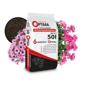 Biovita ziemia Optima do pelargonii i roślin balkonowych 50L