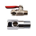 Zawór stalowy do wody 1/2'' - 3/8''