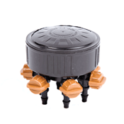 DIG regulowany 6-wylotowy kroplownik 1/2 cala 0-450 l/h