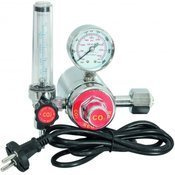 Reduktor CO2 z manometrem, rotametrem i podgrzewacz